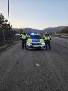София област - Полицаи от РУ на ОДМВР почетоха загинали свои колеги