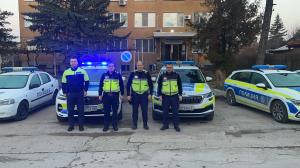 София област - Полицаи от РУ на ОДМВР почетоха загинали свои колеги