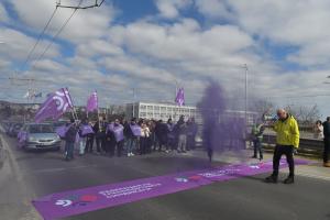 Варна - Протест на транспортните работници подкрепен от КНСБ