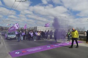 Варна - Протест на транспортните работници подкрепен от КНСБ