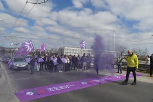 Варна - Протест на транспортните работници подкрепен от КНСБ