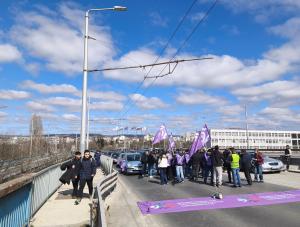 Варна - Протест на транспортните работници подкрепен от КНСБ
