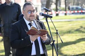 София - Церемония пред паметника на спасителите на българските евреи