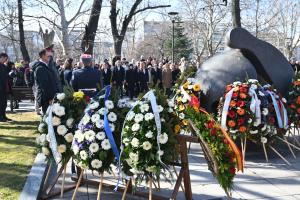 София - Церемония пред паметника на спасителите на българските евреи