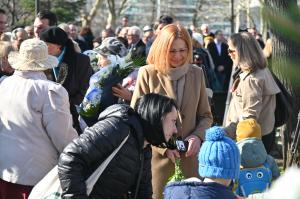 София - Церемония пред паметника на спасителите на българските евреи