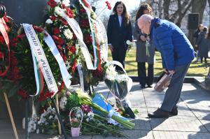 София - Церемония пред паметника на спасителите на българските евреи