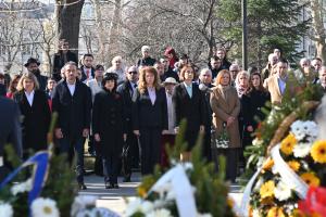 София - Церемония пред паметника на спасителите на българските евреи