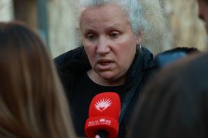 София - Протест пред сгрдата на МВР - подкрепа за майката на убития Митко от Цалапица -  срещу назначения за шеф на ОДМВР-Пловдив Васил Костадинов