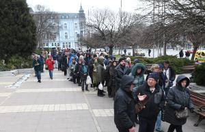 Варна - Огромна опашка за безплатни дръвчета