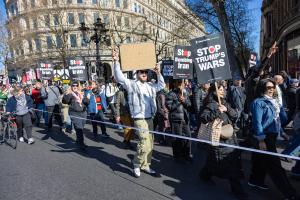 Лондон - Протест срещу войната в Иран и Ливан