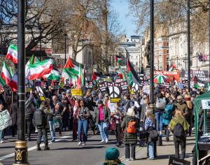 Лондон - Протест срещу войната в Иран и Ливан