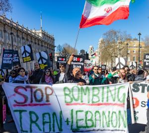 Лондон - Протест срещу войната в Иран и Ливан