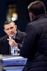 София - Специално студио на bTV за изборите и 3D мапинг
