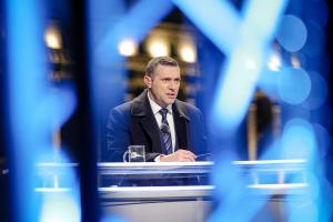 София - Специално студио на bTV за изборите и 3D мапинг