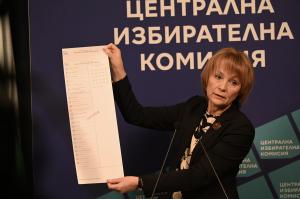 София - ЦИК - представяне на хартиена и електронна бюлетини за вота