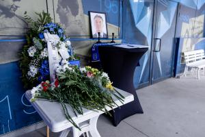 Траурен кът в памет на Борислав Михайлов