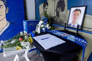 Траурен кът в памет на Борислав Михайлов