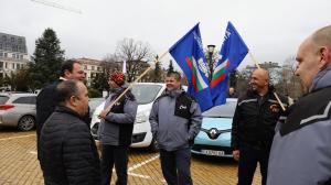 София - Протест и автошествие - синдикат Защита