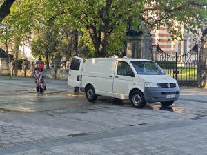 Плевен - Миене на централната пешеходна зона