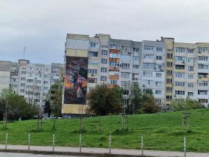 София – Стенопис за Априлското въстание върху блок в кв. Овча купел