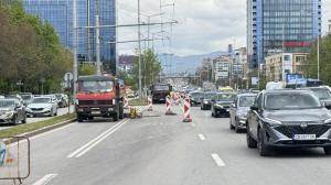 Ремонт затруднява движението по бул. „Цариградско шосе“ в София