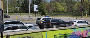 София - Южен парк - катастрофа между автомобил и колоездач