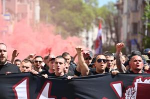 София - Агитката на ЦСКА преди мача с Левски