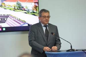 София - Посещение на българския учен Петко Динев, работил за НАСА
