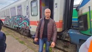 София - Гара Север - Костадинов пристигна с влак от Варна