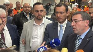 София - Инспекция на разширението на метролиния 3