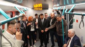София - Инспекция на разширението на метролиния 3