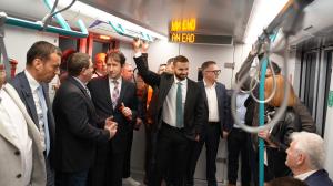 София - Инспекция на разширението на метролиния 3
