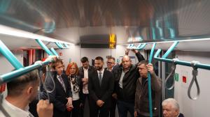София - Инспекция на разширението на метролиния 3