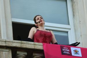 София- Столична община - Пламена Гергинова изпълнява ария в чест на Giro d'Italia