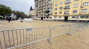София - пл. Николай Гяуров - подготовка за Джиро'Италия