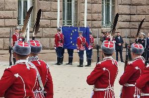 .София – Издигане знамето на Европа пред Президентството