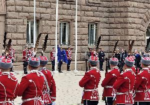 .София – Издигане знамето на Европа пред Президентството