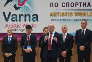 Новият министър на спорта Енчо Кирязов откри ссвето по спортна гимнастика във Варна