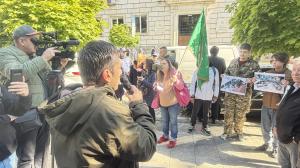 София - Протест пред Столична община за възстановяване на Паметника на Съветската армия
