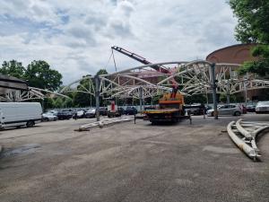 София - Разрушаване на автокъща Капитолия