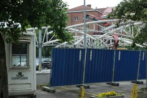 София - Разрушаване на автокъща Капитолия
