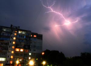 Дъжд и светкавици  във Варна