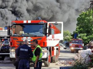Стара Загора – Пожар в склад за пластмаси