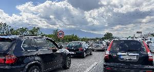 София - Задръстване на магистрала