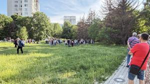 София - кв.Красно село - протест срещу застрояването на поляна