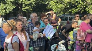 София - кв.Красно село - протест срещу застрояването на поляна