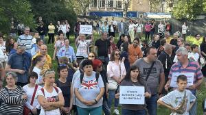 София - кв.Красно село - протест срещу застрояването на поляна