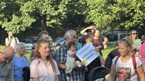 София - кв.Красно село - протест срещу застрояването на поляна
