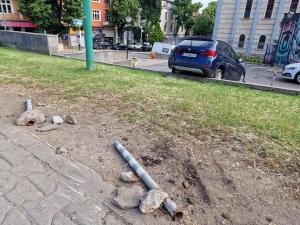 София - Катастрофирал автомобил на бул.Тодор Александров