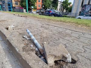 София - Катастрофирал автомобил на бул.Тодор Александров